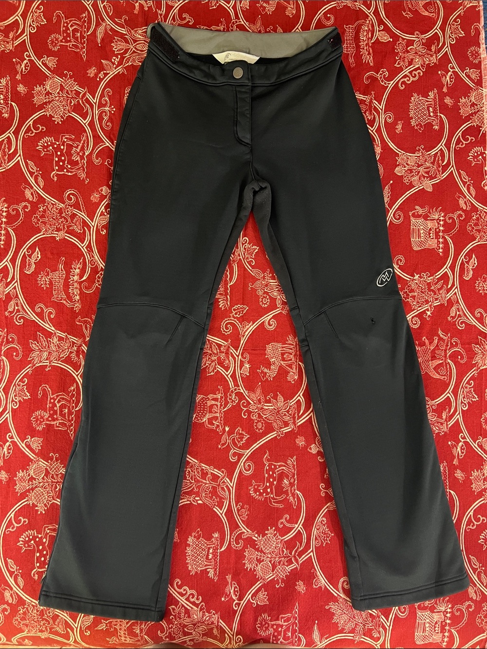 Womens Cloudveil Black fleece lined performance Pants - sz small, zipper cuffs